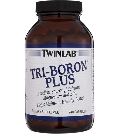 TwinLab Tri-Boron Plus, Magnesium, 3mg, 240 Capsules