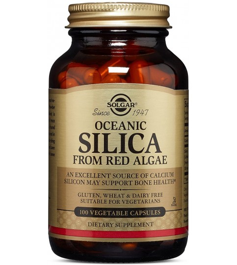 Solgar Oceanic Silica from Red Algae 25 mg, 100 Vegetable Capsules