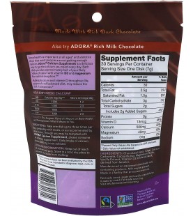 Adora Calcium Supplement, Fairtrade Dark Chocolate - 30 ct