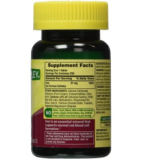 Spring Valley - Iron 27 mg, 250 Tablets