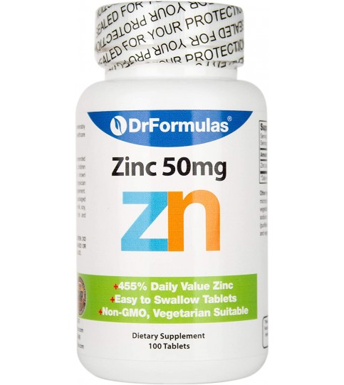 DrFormulas Zinc Supplement 50mg, 100 capsules