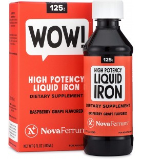 NovaFerrum 125 High Potency Liquid Iron Supplement, 6 fl oz