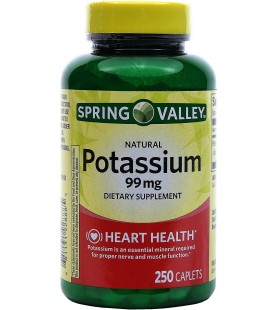 Spring Valley Potassium 99 mg - 250 Count