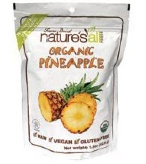 Nature's All Foods Freeze Dried Raw Pineapple (12x1.5 Oz)