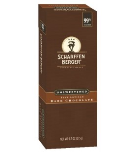 Scharffen Berger Un Sweet Dark Bkng (6x9.7OZ )