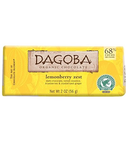 Dagoba Organic Chocolate Bar Lemonberry (12x2 OZ)