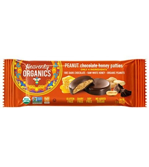 Heavenly Organics Chocolate Honey Peanut Patties (16x1.16 OZ)