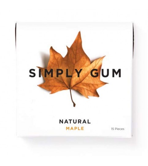 Simply Gum All Natural Gum Maple (12X15 Ct)