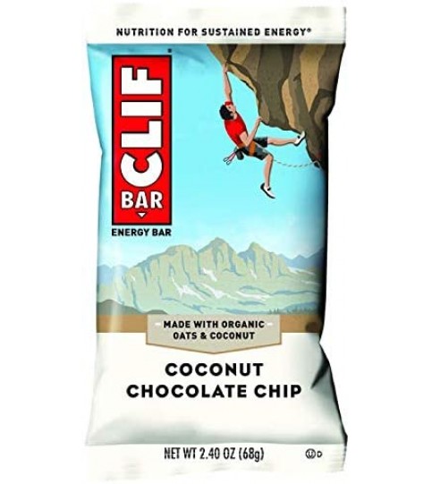 Clif Bar Organic Coconut Chocolate Chip Bar (12x2.4 Oz)