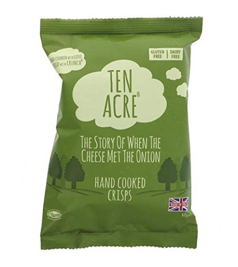 Ten Acres Hand Cooked Crisps Cheese & Onion (10x5 OZ)