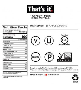 That's It Apple Pear Fruit Bar (12x1.2 Oz)