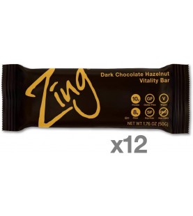 Zing Dark Chocolate Hazelnut Bar (12x1.76OZ )