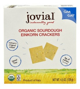 Jovial Organic Sourdough Einkorn Crackers Sea Salt (10x4.5 OZ)