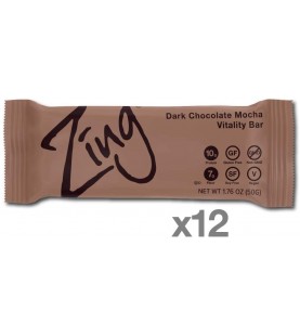 Zing Dark Chocolate Mocha Bar (12x1.76 OZ)