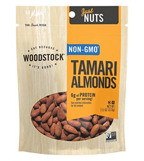 Woodstock Tamari Almonds (8x7.5OZ )