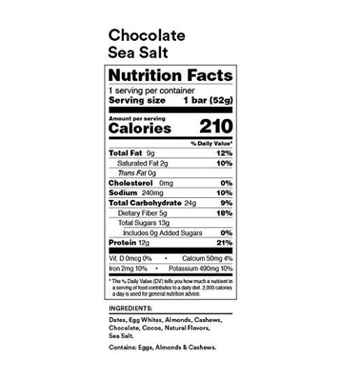 Rxbar Chocolate Sea Salt (12X1.83 OZ)