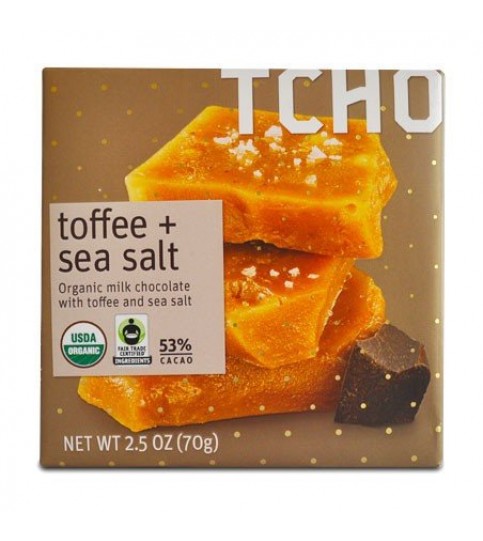 Tcho Chocolate Toffee Sea Salt (12x2.5 OZ)