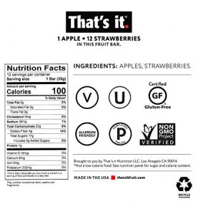 Thats It Apple StrawberryBar (12x1.2Oz)