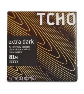 Tcho Dark Chocolate 81% Extra Dark (12x2.5 OZ)