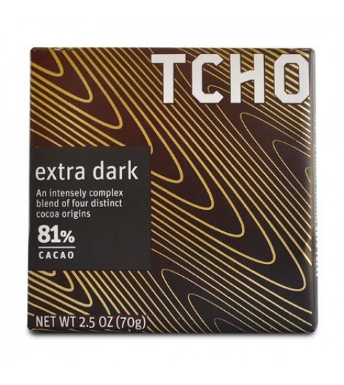 Tcho Dark Chocolate 81% Extra Dark (12x2.5 OZ)