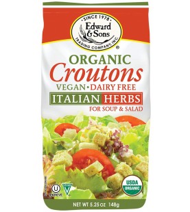 Edward & Sons Italian Herb Croutons (6x5.25 Oz)