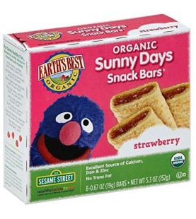 Earth's Best Sesame Street Strawberry Snack Bar (6x5.3 Oz)