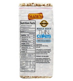 Suzie's Thin Cakes Puffed Spelt & Flax Seed (12x4.6 OZ)