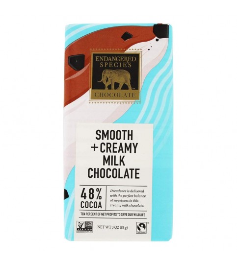 Endangered Species Smooth Milk Chocolate Bar Otter (12x3 Oz)