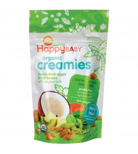 Happy Creamies Organic VeggieFruit Snacks With Coconut Milk (8x1Oz)