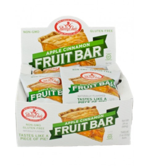 Betty Lou's Apple Cinnamon Fruit Bars (12x2 Oz)