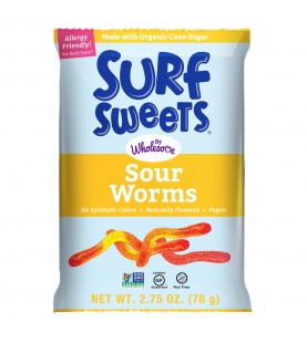 Surf Sweets Sour Worms (12x2.75 Oz)