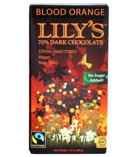 Lily's Dark Chocolate with Stevia Blood Orange (12x2.8 OZ)