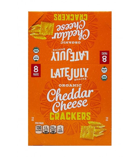 Late July Bite Size Cheddar Cheese Sack (4x8x1 Oz)