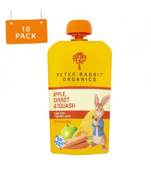 Peter Rabbit Organics Carrot, Squash & Apple Snack (10x4.4 Oz)