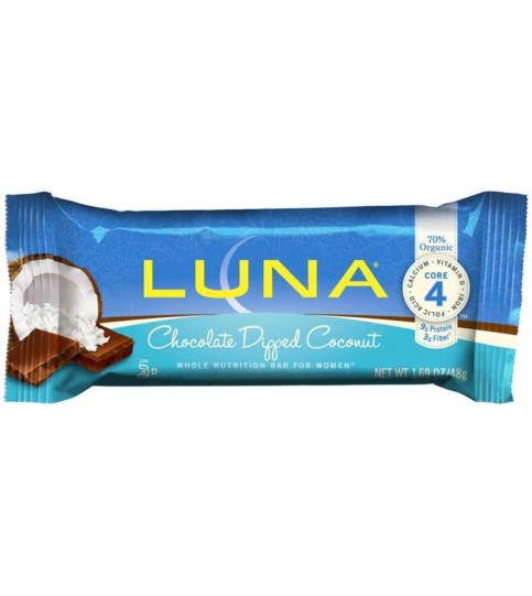 Clif Bar Organic Luna Chocolate Dipped Coconut (15x1.69 Oz)