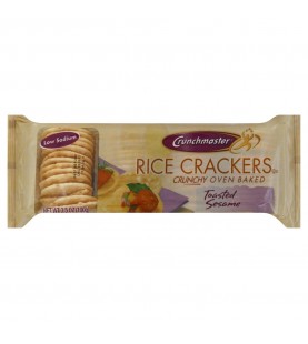 Crunchmaster Rice Crackers Toasted Sesame (12x3.5 OZ)