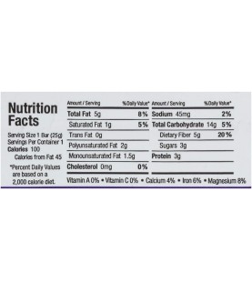 Health Warrior Chia Bar Dark Chocolate (15x0.88 OZ)