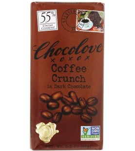 Chocolove Lov Coffee Dark Chocolate Bar (12x3.2OZ )