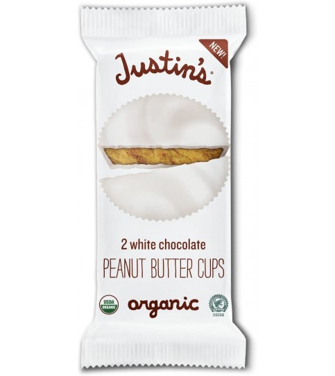 Justin's White Chocolate Organic Peanut Butter Cups (12x1.4 OZ)