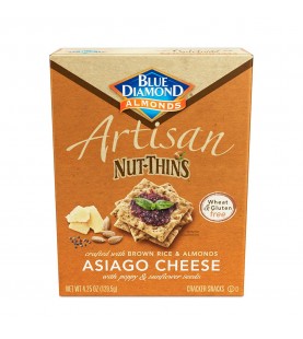 Blue Diamond Artisan Nut Thins Asiago Cheese (12x4.25 OZ)