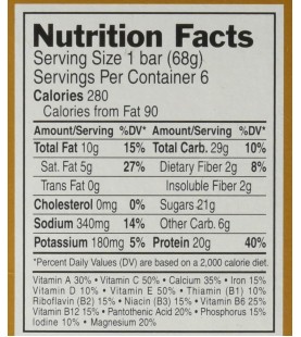 Clif Bar Builder's Bar Crunchy Peanut Butter (12x2.4Oz)