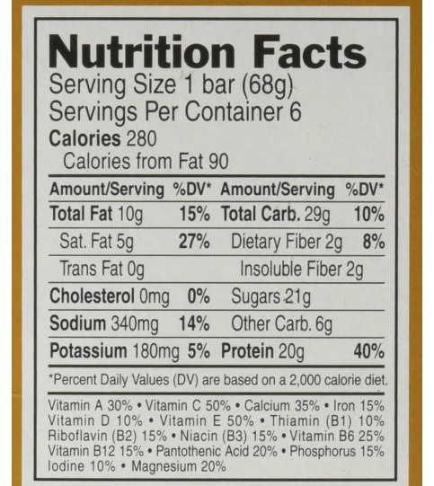 Clif Bar Builder's Bar Crunchy Peanut Butter (12x2.4Oz)