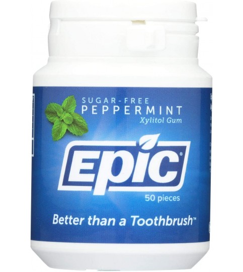 Epic Dental Xylitol Gum Peppermint (1x50 CT)