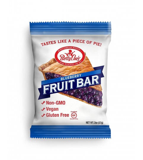 Betty Lou's Blueberry Fruit Bars (12x2 Oz)