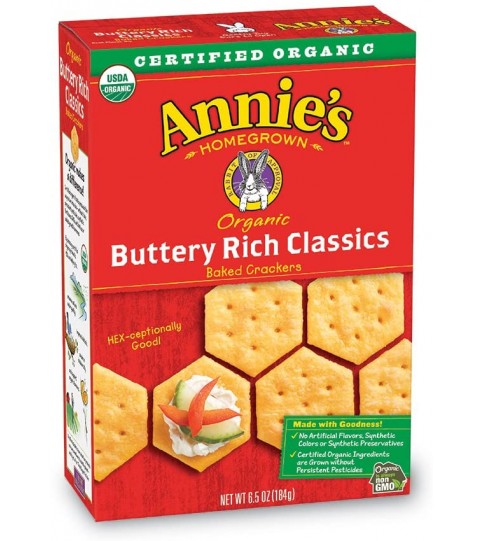 Annie's Homegrown Butter Bunny Rice Cracker (12x6.5 Oz)