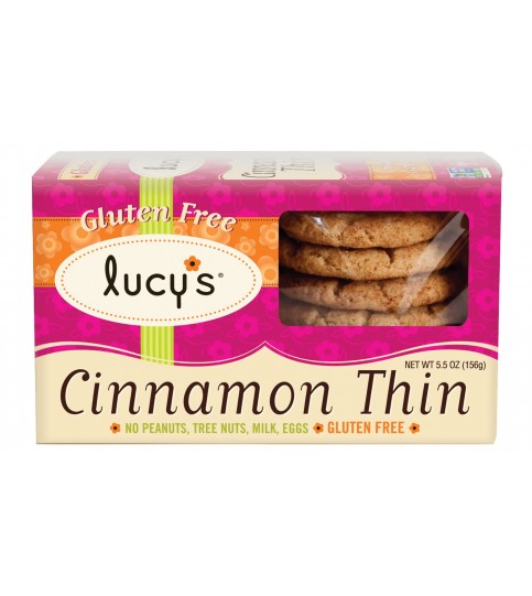 Lucy Cookies Cinnamon Thin Cookies Gluten Free (8x5.5 Oz)