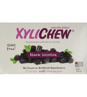 Xylichew Black Licorice, Display (24x12 PC)