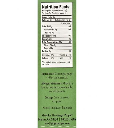 Ginger People Original Ginger Chews (12x4.5 Oz)