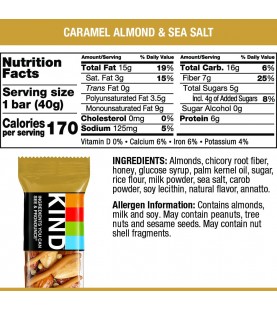 Kind Caramel Almond and Sea Salt Bar (12x1.4 OZ)