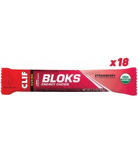 Clif Bar Strawberry Clif Bar Shot Blok (18x2.1 Oz)